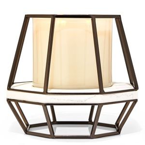 Bath and Body Works Geometric Pedestal 3 Wick Candle Holder